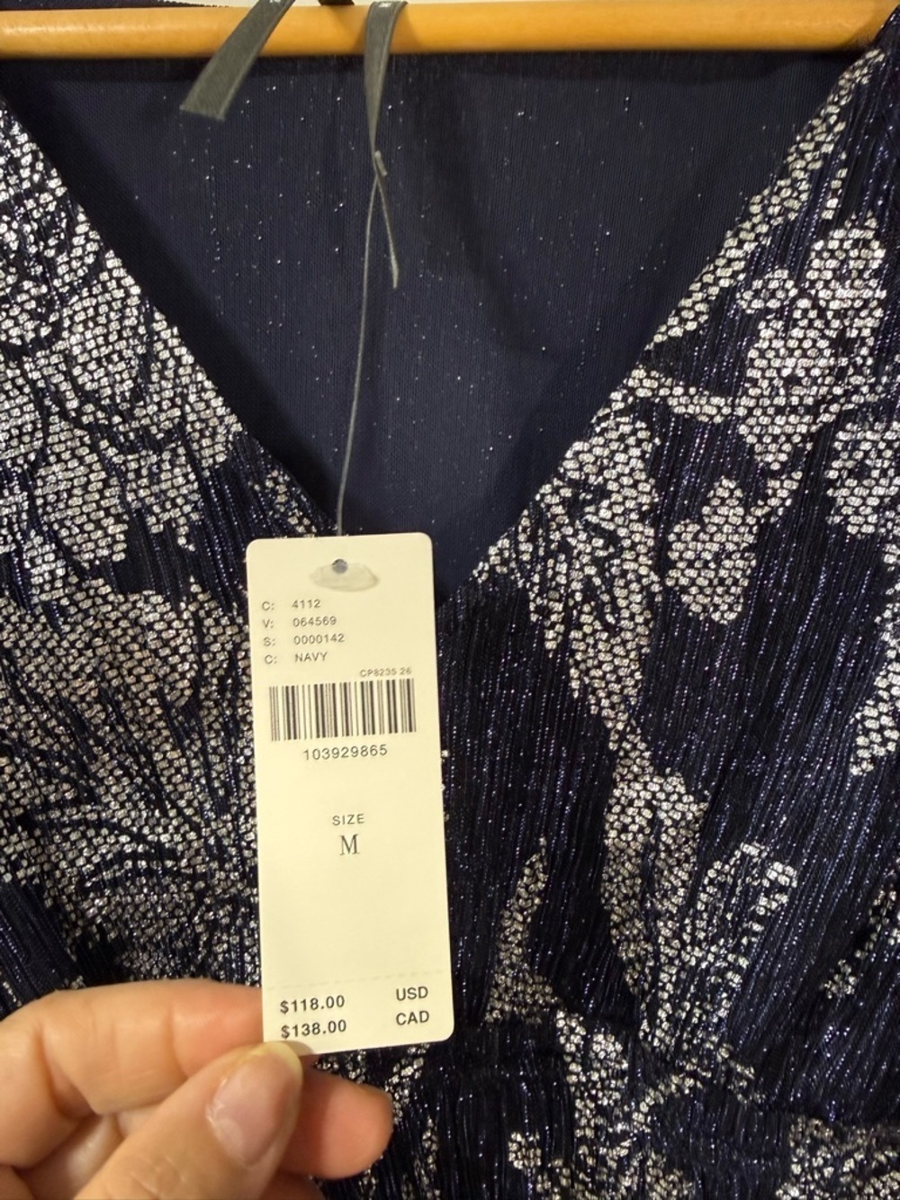 Anthropologie Black and Silver Floral Blouse - Picture 6 of 8